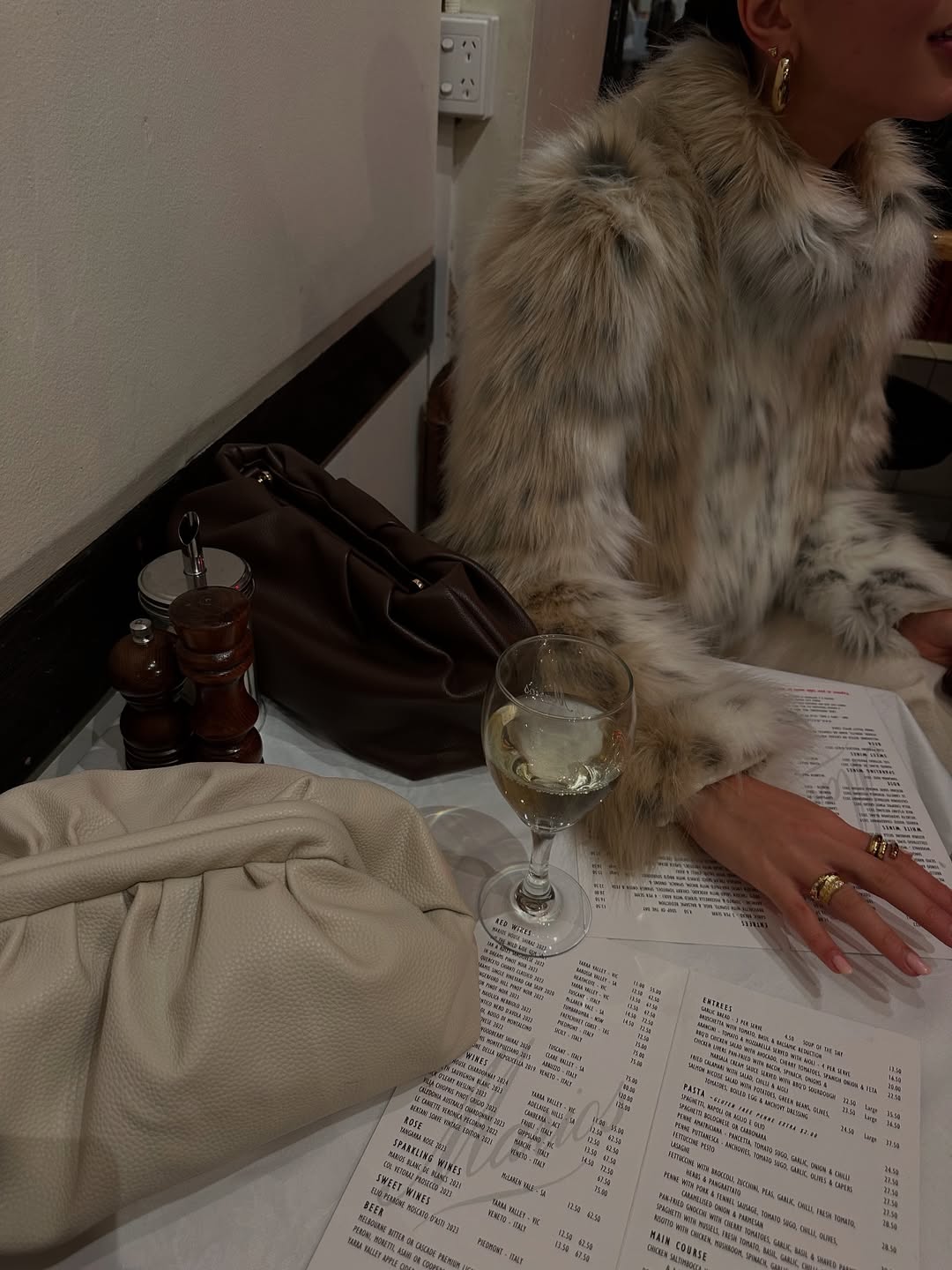 Snow-leopard fur coat