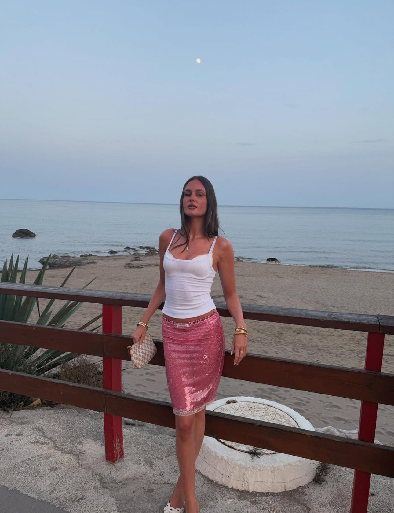 Carrie Bradshaw inspired pink skirt