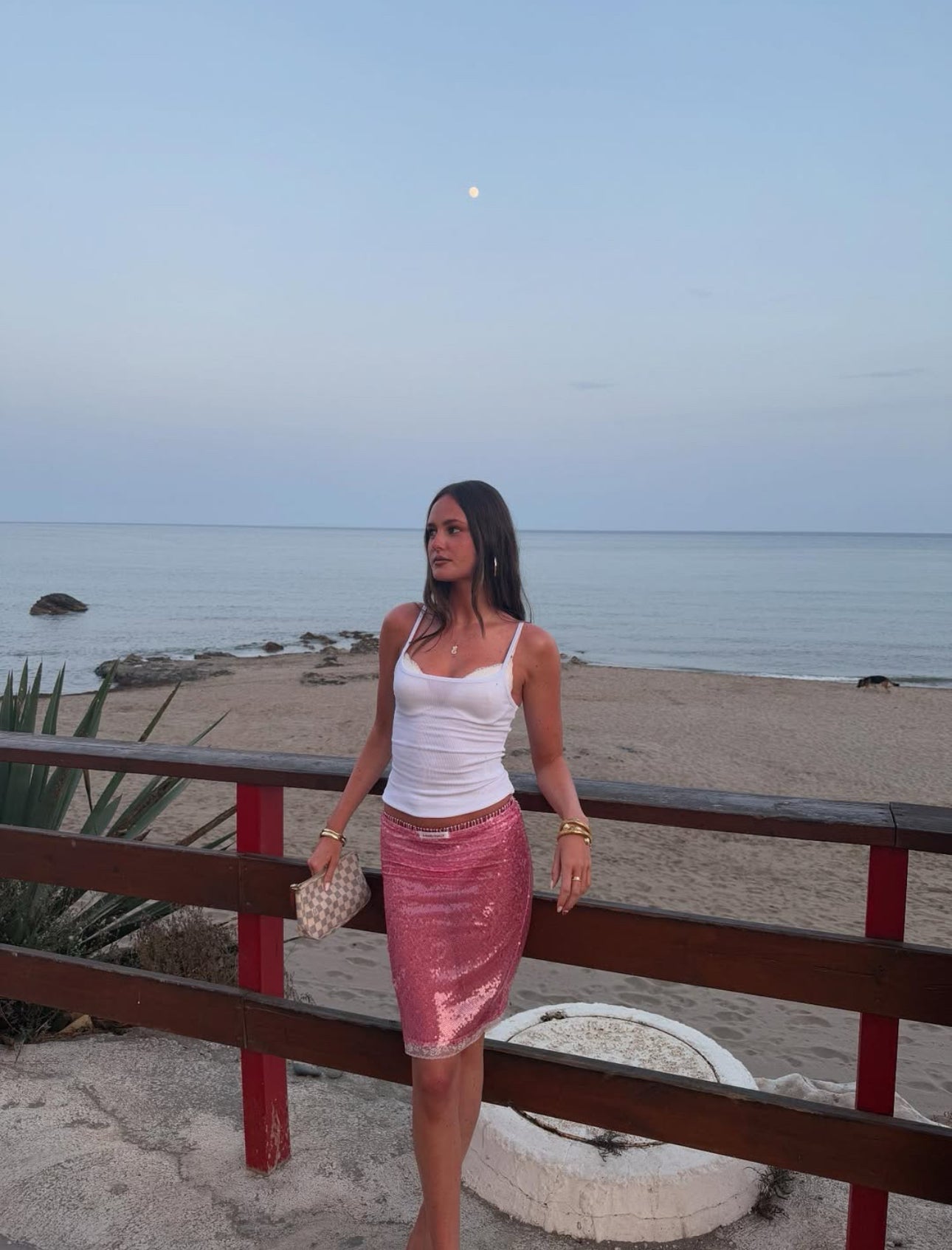 Carrie Bradshaw inspired pink skirt
