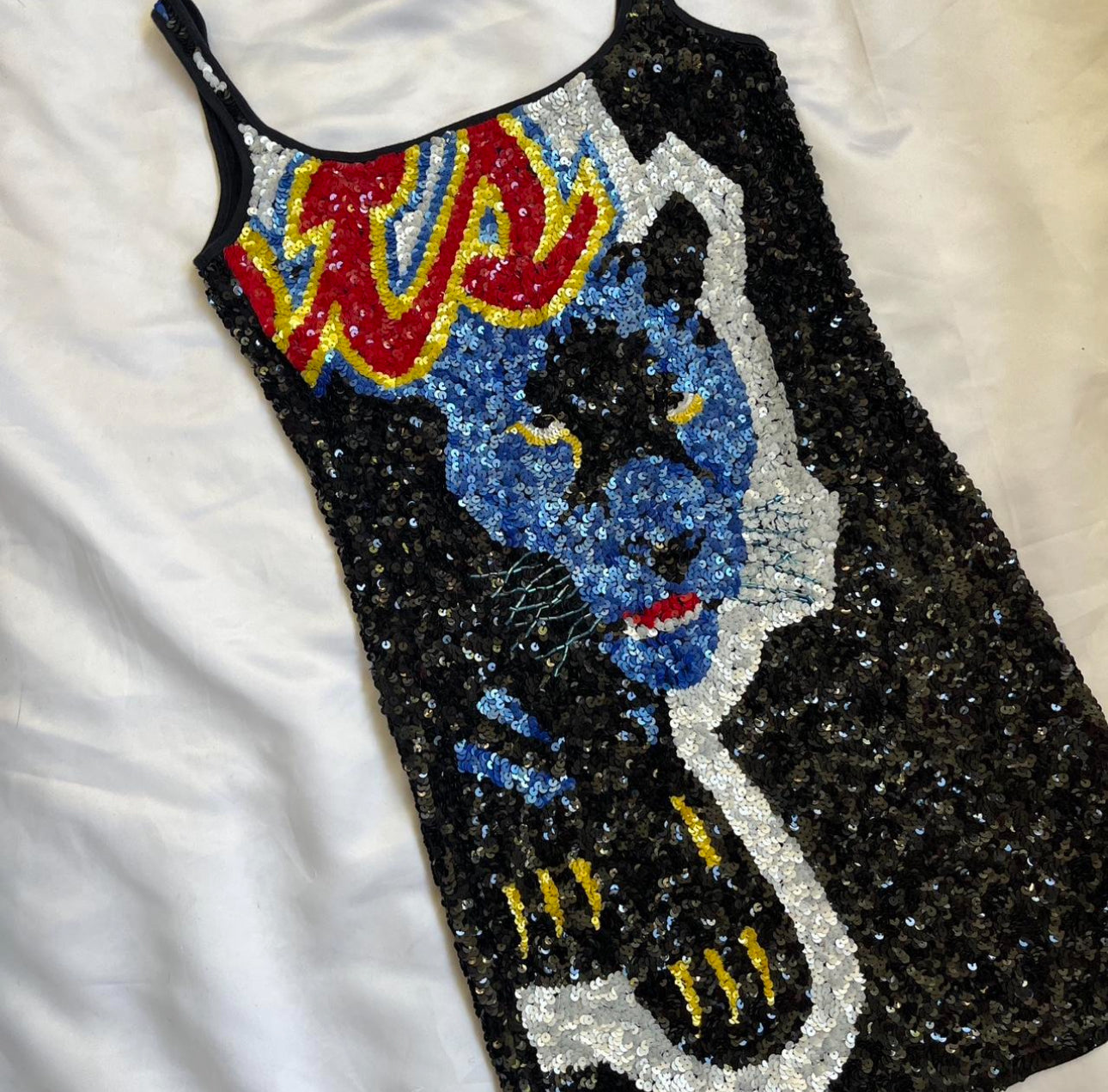Vintage MissSixty Panther sequined dress