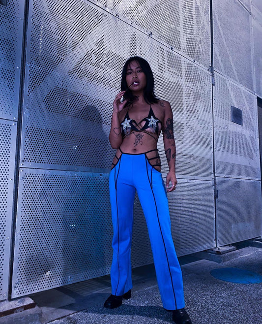 Blue euphoria pants